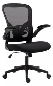 Q-333 Ergonomikus Hálós Forgószék Fekete TILT Mechanikával