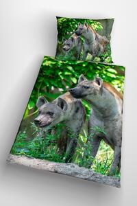 3d ágyneműhuzat Hyena mikroplüss 140x200 cm