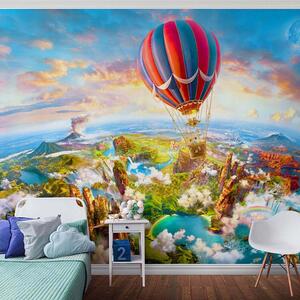 Fotótapéta Hőlégballon a táj felett, Modern fotótapéta, Modern fotótapéta, u62124 - Muralas.hu