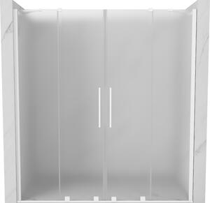 Mexen Velar Duo, tolózuhanyajtó nyitáshoz 170 cm, 8 mm-es matt üveg, fehér matt, 871-170-000-32-20