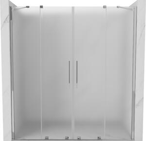Mexen Velar Duo, tolózuhanyajtó nyitáshoz 170 cm, 8 mm-es mattüveg, króm, 871-170-000-32-01