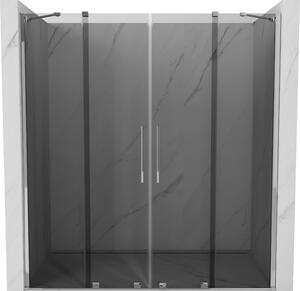 Mexen Velar Duo, tolózuhanyajtó nyitáshoz 170 cm, 8mm szürke üveg, króm, 871-170-000-42-01