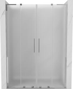 Mexen Velar L Duo, tolózuhanyajtó nyitáshoz 140 cm, 8 mm-es matt üveg, króm, 871-140-003-32-01