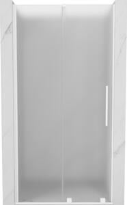 Mexen Velar, tolózuhanyajtó nyitáshoz 90 cm, 8 mm-es matt üveg, fehér matt, 871-090-000-31-20