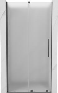 Mexen Velar, tolózuhanyajtó nyitáshoz 110 cm, 8 mm-es matt üveg, polírozott grafit, 871-110-000-31-66