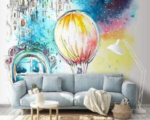 Fotótapéta Hőlégballon az égen, Léggömbös fotótapéta, Népszerű fotótapéta, u67978 - Tapeko.hu