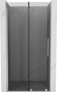Mexen Velar, tolózuhanyajtó nyitáshoz 90 cm, 8 mm szürke üveg, csiszolt acél, 871-090-000-41-97