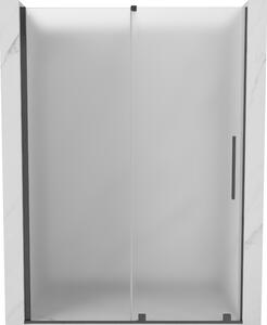 Mexen Velar, tolózuhanyajtó nyitáshoz 130 cm, 8 mm-es matt üveg, polírozott grafit, 871-130-000-31-66