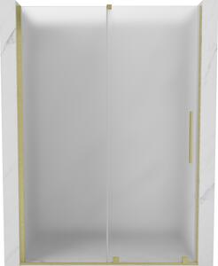 Mexen Velar, tolózuhanyajtó nyitáshoz 150 cm, 8 mm-es matt üveg, arany matt, 871-150-000-31-55