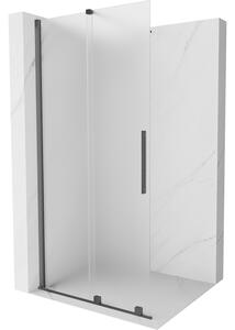 Mexen Velar, zuhany paraván tolóajtóval Walk-in 70 x 200 cm, 8 mm-es matt üveg, polírozott grafit, 871-070-000-33-66
