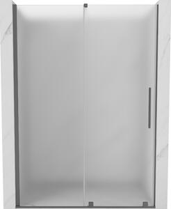 Mexen Velar, tolózuhanyajtó nyitáshoz 130 cm, 8 mm-es matt üveg, polírozott grafit, 871-130-000-31-95