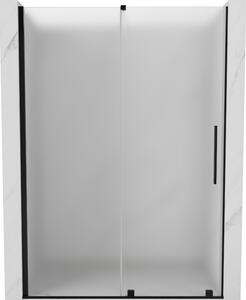 Mexen Velar, tolózuhanyajtó nyitáshoz 130 cm, 8 mm-es matt üveg, fekete matt, 871-130-000-31-70