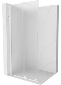 Mexen Velar, zuhany paraván tolóajtóval Walk-in 70 x 200 cm, 8 mm-es matt üveg, fehér matt, 871-070-000-33-20
