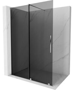 Mexen Velar, zuhany paraván tolóajtóval Walk-in 130 x 200 cm, 8mm szürke üveg, króm, 871-130-000-43-01
