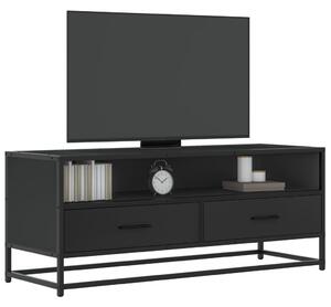 VidaXL fekete szerelt fa és fém TV-szekrény 100x34,5x40 cm