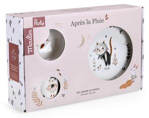 Porcelán gyerek étkészlet 3 db-os Après la Pluie – Moulin Roty