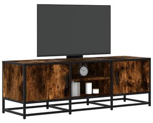 VidaXL füstös tölgy színű szerelt fa és fém TV-szekrény 120x35x41 cm