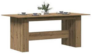 VidaXL kézműves tölgy színű szerelt fa étkezőasztal 180x90x76 cm