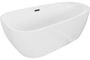 Mexen Giada, szabadon álló kád 170 x 90 cm, fehér fényes, fekete matt, 52741709000-70