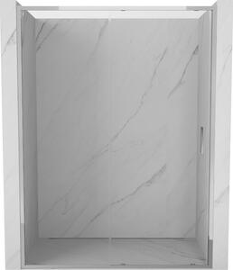 Mexen Exo, nyitható tolóajtó 130x200 cm, 6mm átlátszó üveg, króm profil, 8151-130-000-01-00