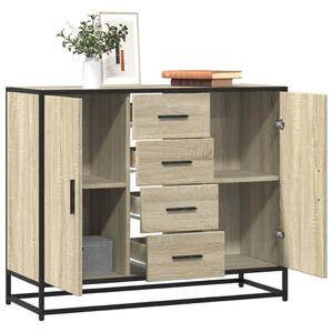 VidaXL sonoma tölgy színű szerelt fa tálalóasztal 92 x 35 x 76 cm