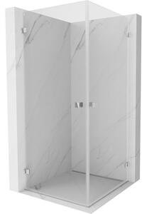 Mexen Lunar-B Duo,, zsanéros zuhany 70 x 70 cm, 8mm átlátszó üveg, króm profil, 832-070L-070P-01-00