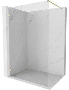 Mexen Lunar zuhanyparaván bal 50 x 200 cm, 8 mm átlátszó üveg, arany matt, 830-050-000-55-00-L