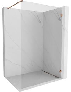 Mexen Lunar zuhanyparaván jobb oldali 50 x 200 cm, 8 mm átlátszó üveg, rózsaszín arany, 830-050-000-60-00-P