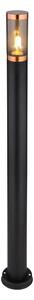 Globo Globo 3159BC - Kültéri lámpa BOSTON 1xE27/23W/230V IP44 110 cm fekete/réz GL7902