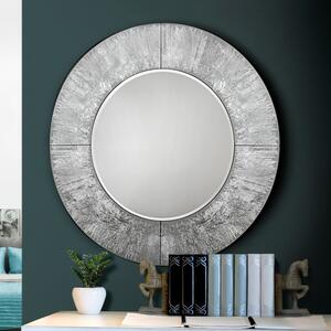 Modern fali tükör, AURORA, kerek, ezüst