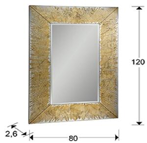 Modern fali tükör, Aurora, 120x80 cm