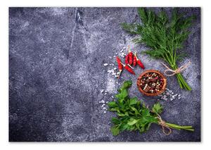 Akril üveg kép Gyógy-és fűszernövények