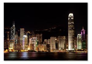 Akrilüveg fotó Hong kong éjjel
