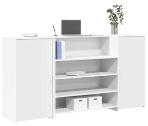 VidaXL recepciós pult fehér 200x50x103,5 cm szerelt fa