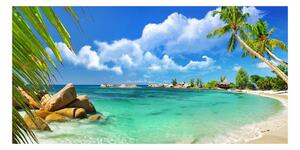 Akril üveg kép Seychelles strand