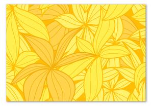 Akrilkép Sárga virágok háttér