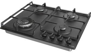 Gorenje GW641BFB Beépíthető gázfőzőlap, 60 cm, 4 főzőzóna, Wok égő, BigSurface