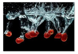 Fali üvegkép Szamóca víz alatt