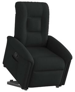 VidaXL fekete szövet felállást segítő dönthető fotel