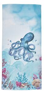 Kék pamut strandtörölköző 76x160 cm Octopus – Catherine Lansfield