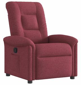 VidaXL bordó dönthető szövet fotel