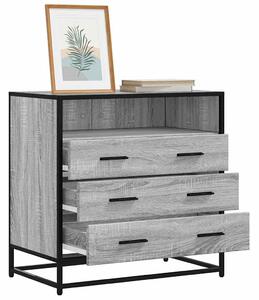 VidaXL szürke sonoma színű szerelt fa fiókos szekrény 70x41x70 cm