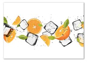 Akril üveg kép Narancs jéggel