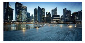 Akrilüveg fotó Singapore éjjel