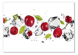 Fali üvegkép Cseresznye és víz