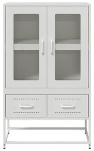 VidaXL fehér acél magasszekrény 68x39x111,5 cm