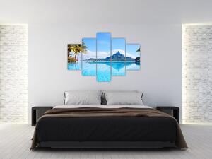 Modern festészet - paradicsom a tenger mellett (150x105cm)