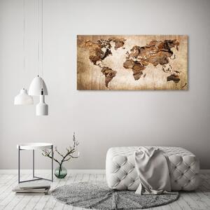Akrilüveg fotó Térkép a világ fűrészáru