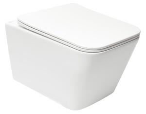 Wc felakasztható SAT Infinitio fehér színben fényes felülettel hátsó kifolyással SATINF012SREXP