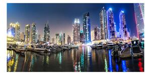 Akrilüveg fotó Dubai éjjel